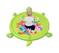Dewireaey Tappetino da gioco d'acqua per bambini, 213 cm, simpatica tartaruga, giochi d'acqua per esterni, irrigatore per il giardino, per ragazze, cortile, prato, giardino, feste estive