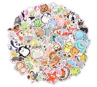 Dewocke 100 Adesivi Animaux Mignons Uniques, Vinile Impermeabile, Adesivi Bambini, Adesivi per Scrapbooking, Adesivi Estetici, Ideale per Computer Portatile, Telefono, Skateboard, Bottiglie d'Acqua