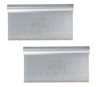 Dewocke 2 Pezzi Taglia Impasto Con Scala Graduata In Acciaio Inox, Raschietto Per Pasta, Taglia Impasto Multiuso, Spatola, Tagliapasta, Per Torte, Pizza, Torte, Dough (20 * 12cm)