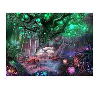Dewocke Arazzo Albero della Vita, Arazzo da Parete Psichedelico Motivo Foresta Magica, Arazzo da Appendere alla Parete, Utilizzato in Camera da Letto, Soggiorno, Decorazione Murale (150 x 130cm)