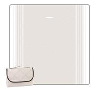 DEWUR Coperta da picnic, impermeabile, lavabile, senza sabbia, XXL, da campeggio, da spiaggia, isolata con fondo impermeabile (cachi, 200 x 200 cm)