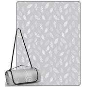 DEWUR Coperta Picnic Impermeabile Lavabile Plaid Pic Nic Telo Picnic Telo Campeggio (300 x 200 cm, Grigio)