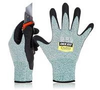 DEX FIT Cru553 Guanti Resistenti al Taglio Livello 5, Comodo Fit 3D, Presa Salda, Smart Touch, In Nitrile Resistente, Sottili e Leggeri, Lavabili in Lavatrice, 1 paio (XL, Cut 5 Cru553 Green 1pr)