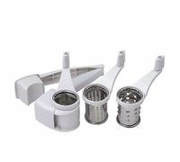 Dexam Rotary Cheese Grater Set di grattugia Rotante per Formaggio, Bianco