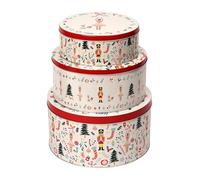 Dexam Schiaccianoci Set di 3 tortiere rotonde