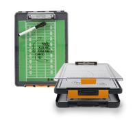 Dexas Clearview Clipcase - Portablocco cancellabile a secco, 35 x 24 cm, arancione, per visualizzare i documenti dall’esterno, ideale per scuola e lavoro