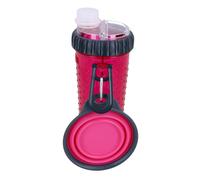 DEXAS Pink 360 ml Snack-Duo portatile bottiglia e tazza per idratazione a cam...