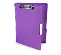 Dexas Slimcase 2 portablocco con apertura laterale, 31,8 x 24,1 cm, glitter viola 3517-527GWP