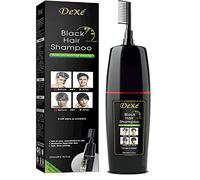 Dexe Shampoo permanente permanente professionale biologico senza ammoniaca 200ml per coprire i capelli bianchi al 100% con pettine