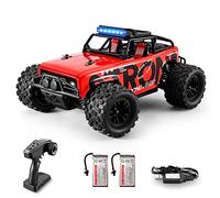 dexinco Auto Telecomandata, RC Auto 4WD Macchina Telecomandata, Scala 1/18, 2,4 GHz, 40 km/h, Impermeabile, Offroad Monster RC Truck con 2 Batterie, 60 Minuti di Autonomia, Giocattolo Auto -Rosso