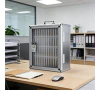 Dexinhdh Armadietto Per Cellulari, Armadietto In Metallo Con Serratura A Combinazione Per Cellulari, Con Griglia Di Ventilazione Per La Dissipazione Del Calore, Ideale Per Uffici(48SLOTS)