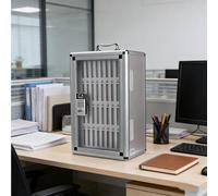 Dexinhdh Armadietto Per Cellulari, Armadietto In Metallo Con Serratura A Combinazione Per Cellulari, Con Griglia Di Ventilazione Per La Dissipazione Del Calore, Ideale Per Uffici(36SLOTS)