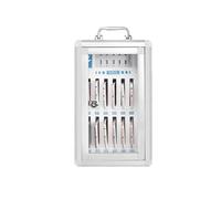 Dexinhdh Armadietto Per Cellulari Con 12 Scomparti, Da Parete, Con Serratura E Chiave, Con Porta USB Per La Ricarica Dei Telefoni Cellulari, Ideale Per Aule Scolastiche, Fabbriche