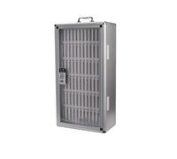 Dexinhdh Armadietto Per Cellulari Per Aule Scolastiche, Armadietto Per La Ricarica Di Telefoni Cellulari Con Serratura A Combinazione E Maniglia, Supporto Per Cellulari Da Parete(72SLOTS)