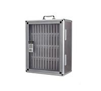 Dexinhdh Armadietto Per Cellulari Per Aule Scolastiche, Armadietto Per La Ricarica Di Telefoni Cellulari Con Serratura A Combinazione E Maniglia, Supporto Per Cellulari Da Parete(48SLOTS)