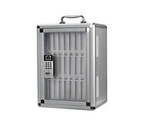 Dexinhdh Armadietto Per Cellulari Per Aule Scolastiche, Armadietto Per La Ricarica Di Telefoni Cellulari Con Serratura A Combinazione E Maniglia, Supporto Per Cellulari Da Parete(24SLOTS)