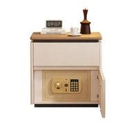 Dexinhdh Comodino con cassaforte nascosta, tavolino d'appoggio | Comodino moderno con serratura a combinazione per camera da letto, ufficio, non richiede montaggio(White,50*40*52cm)