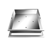 Dexinhdh Coperture Invisibili per Fosse Settiche, Coperchio per Pozzetto di Ispezione Integrato nel Manto Erboso, Design con Drenaggio Inferiore, Coperchio per Vialetti di Giardini(Square,60cm)