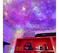 Dexinhdh Lampada LED 3D A Forma Di Nuvola Temporalesca, Luce D'atmosfera Fai-da-te, Illuminazione Colorata Che Cambia A Ritmo Di Musica, Luce Notturna A LED, Per Sala Giochi(10m)