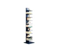 Dexinhdh Libreria A Torre A 11 Ripiani, Moderna Libreria Verticale A Giorno, Con Ripiani Regolabili; Scaffale Contenitore In Metallo Da Pavimento Per Ufficio, Soggiorno, Studio(Blue)