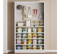 Dexinhdh Libreria Dietro La Porta, Libreria Stretta Salvaspazio Montata A Parete, Organizer Per Libri Con Ripiani Aperti Per Camera Da Letto, Soggiorno, Ingresso(60cm)