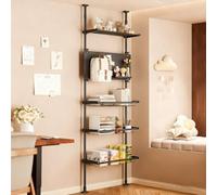 Dexinhdh Libreria Dietro La Porta, Scaffale Alto E Stretto, Salvaspazio, Altezza Regolabile, Scaffale Da Parete Con Display Aperto, Organizer Per Riporre Oggetti Da Pavimento(67cm)