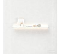 Dexinhdh Mensola Espositiva Galleggiante Con Luce LED, Mensole Galleggianti A Parete, Kit Di Strisce Luminose A LED Sottopensile, Moderna Libreria Creativa Da Appendere Alla Parete(White,120cm)