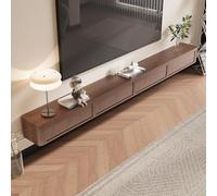 Dexinhdh Mensola TV Sospesa, Mobile Porta TV In Legno, Console Multimediale A Parete, Grande Capacità Di Archiviazione, Moderno Centro Di Intrattenimento Sospeso Per Soggiorno(Brown,120cm)