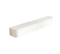 Dexinhdh Mobile TV Sospeso, Mensola A Parete Con Ante A Ribalta, Scanalatura Di Fresatura Riservata, Moderna Consolle TV Multimediale In Legno Con Cassetti Per Soggiorno E Ufficio(D,200cm)