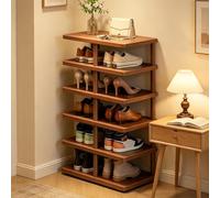 Dexinhdh Scarpiera Organizer, Scarpiera Verticale, Modulare, Con Angoli Arrotondati - Scaffale Portaoggetti Autoportante Salvaspazio Per Camera Da Letto, Dietro La Porta(6 Tier)