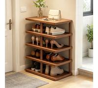 Dexinhdh Scarpiera Organizer, Scarpiera Verticale, Modulare, Con Angoli Arrotondati - Scaffale Portaoggetti Autoportante Salvaspazio Per Camera Da Letto, Dietro La Porta(5 Tier)