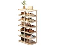 Dexinhdh Scarpiera, Organizer Verticale Per Scarpe, Installazione Modulare, Colonna Di Supporto Rinforzata, Scaffale Angolare A Torre Sottile E Multifunzionale Per Camera Da Letto(White,7 Tier)