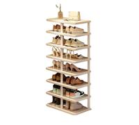 Dexinhdh Scarpiera, Organizer Verticale Per Scarpe, Installazione Modulare, Colonna Di Supporto Rinforzata, Scaffale Angolare A Torre Sottile E Multifunzionale Per Camera Da Letto(White,8 Tier)