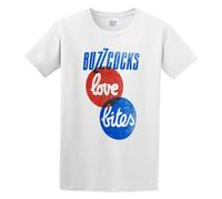 DEXINJIULOU Buzzcocks 'Love Bites' Mens T-Shirt Unisex White Top Tee S