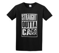 DEXINJIULOU California Republic Straight Outta Cali Mens T-Shirt Unisex Black Top Tee XXL