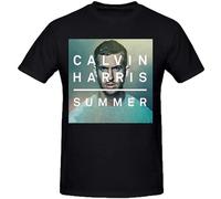 DEXINJIULOU Calvin Harris Mens T-Shirt Unisex Black Top Tee 3XL