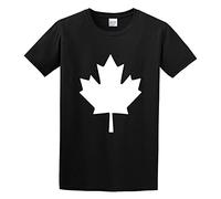 DEXINJIULOU Canadian Maple Leaf Canada National Flag Retro Football Mens T-Shirt Unisex Black Top Tee S