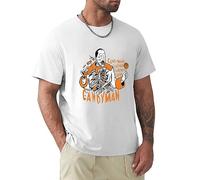 DEXINJIULOU Candyman Halloween Horror Movie Retro 90S Mens T-Shirt Unisex White Top Tee 3XL