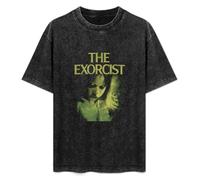 DEXINJIULOU The Exorcist Regan Possession Mens T-Shirt Unisex Black Top Tee 3XL