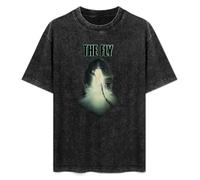 DEXINJIULOU The Fly The Fly Horror Cult Movie Mens T-Shirt Unisex Black Top Tee L