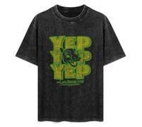 DEXINJIULOU The Land Before Time Ducky Yep Yep Yep Retro Mens T-Shirt Unisex Black Top Tee M