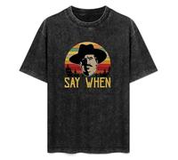 DEXINJIULOU Tombstone Doc Holliday Say When Mens T-Shirt Unisex Black Top Tee 3XL