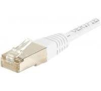DEXLAN - Cavo Patch Cat6, RJ45, SSTP, Lunghezza 15 cm, Colore: Bianco