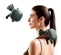 Dexmary Massaggiatore per collo con calore, massaggiatore per il collo per alleviare il dolore ai tessuti profondi, massaggiatore Shiatsu per spalle e schiena, con 3 modalità e 2 livelli di calore