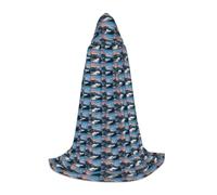 Dexnel Alpine Scenery Vivid Sky Sopra Capo con cappuccio per adolescenti Gothic Fantasy Medievale Cosplay Costume teatro teatro