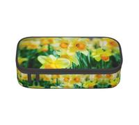 DEXNEL Astuccio portapenne portatile per la scuola con cerniera, robusto astuccio multifunzionale ad alta capacità per bambini, Nero , Taglia unica, Organizer per borse