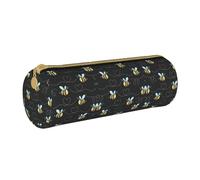 DEXNEL Astuccio scolastico con api volanti, porta penne con cerniera, elegante e pratico, ideale come regalo per ragazzi e ragazze, bianco, Taglia unica, Organizer per borse