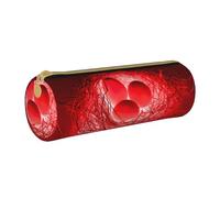 DEXNEL Astuccio scolastico con uova rosse, porta penne con cerniera, elegante e pratico astuccio per matite per ragazzi e ragazze regalo, bianco, Taglia unica, Organizer per borse