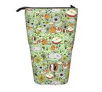 DEXNEL Astuccio telescopico pop-up a forma di porcellino d'India, per studenti, ragazze, ragazzi, Nero , Taglia unica, Organizer per borse