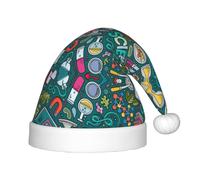 Dexnel Cappello da gnomo natalizio per bambini a tema scienza dei cartoni animati, cappello da gnomo natalizio per feste ed eventi, cappello di Natale per capodanno